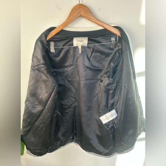 NWOT Maje Visala Tweed Effect Cardigan Jacket Straight Midi Size 38 M - Picture 13 of 13